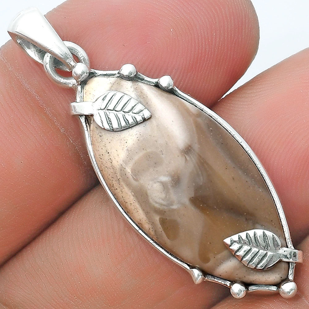 Natural Flint Stone Pendant P-1226 SDP127041