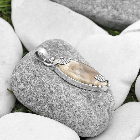 Natural Flint Stone Pendant P-1226 SDP127041