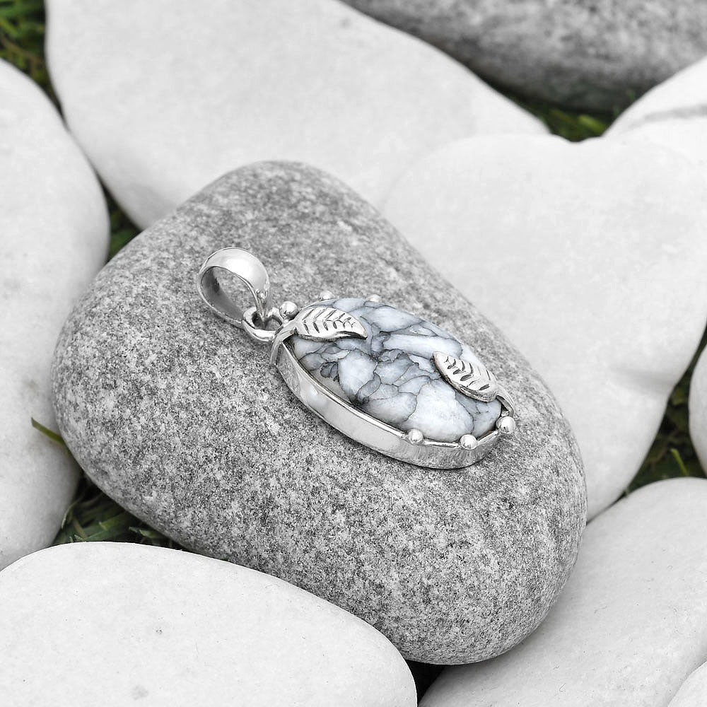 Natural Pinolith Stone Pendant P-1226 SDP127045