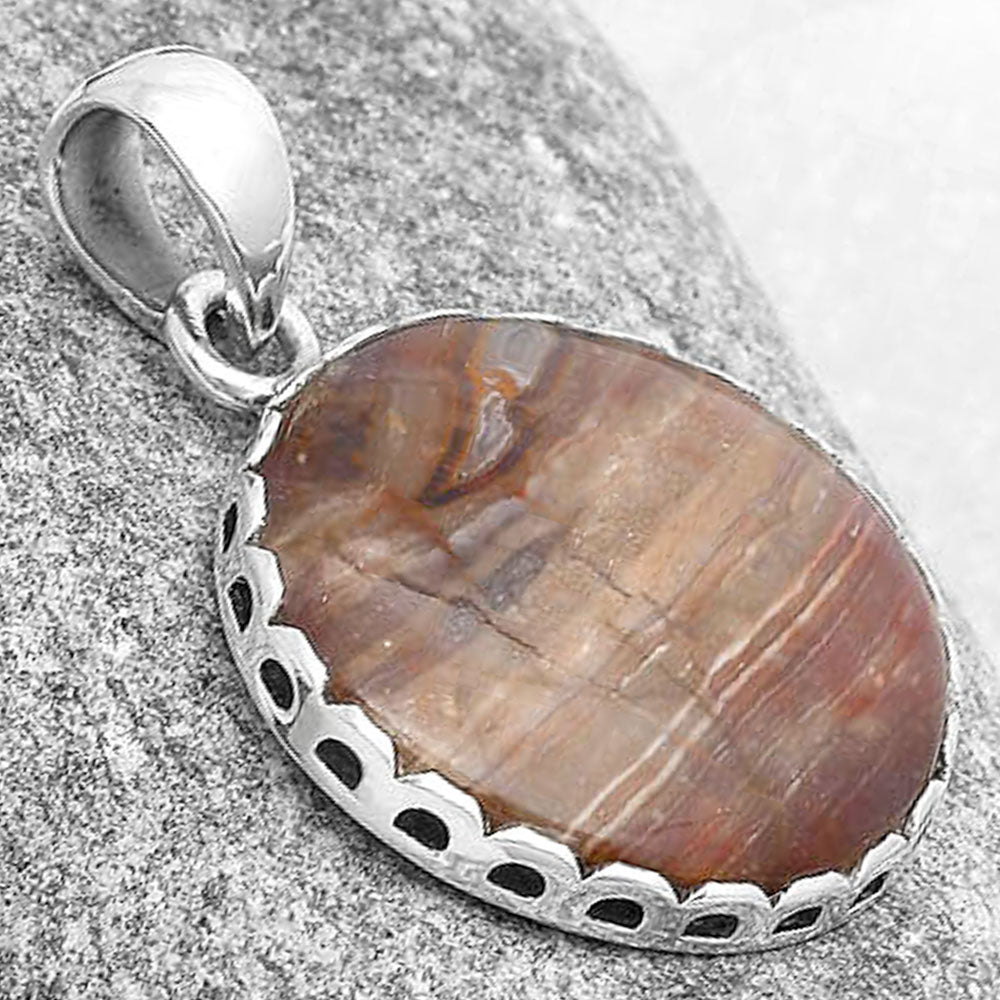 Natural Red Palm Root Agate Pendant P-1637 SDP127081