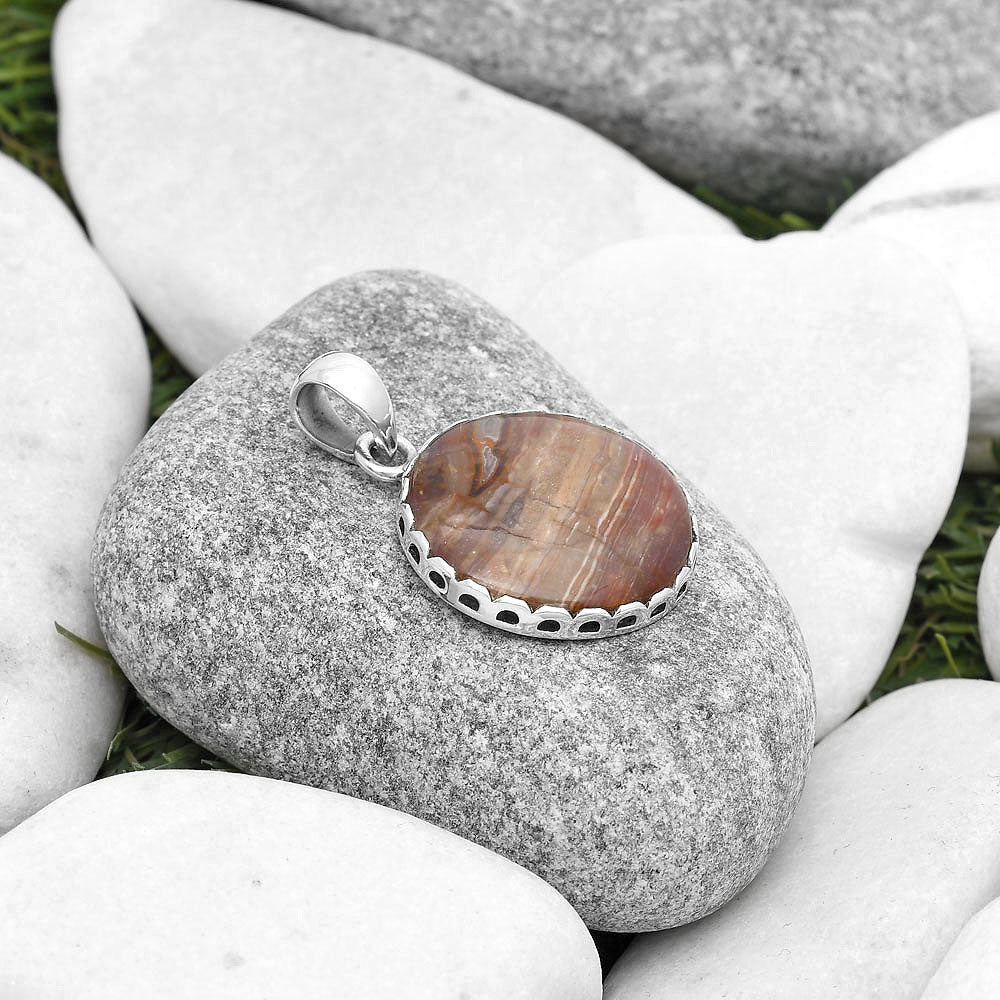 Natural Red Palm Root Agate Pendant P-1637 SDP127081