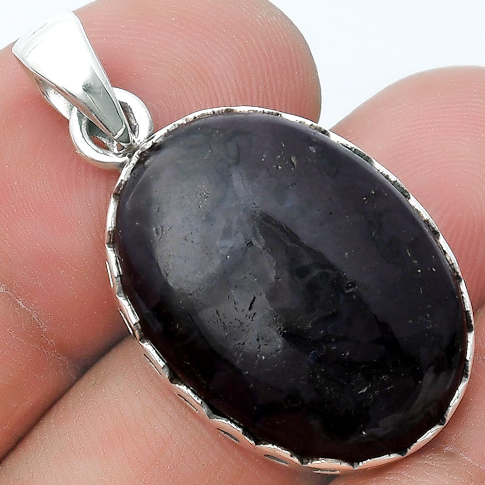 Natural Indigo Gabbro Pendant P-1637 SDP127105