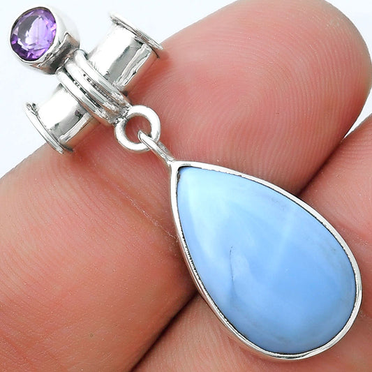 Natural Owyhee Opal & Amethyst Pendant P-1337 SDP127119