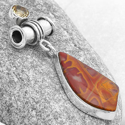 Natural Noreena Jasper & Citrine Pendant P-1337 SDP127127