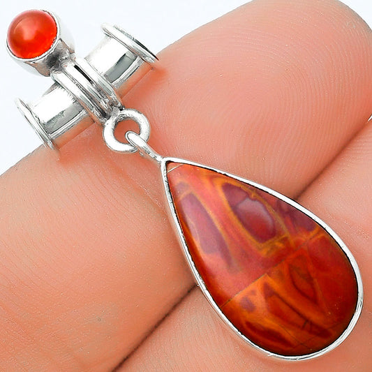 Natural Noreena Jasper & Carnelian Pendant P-1337 SDP127135