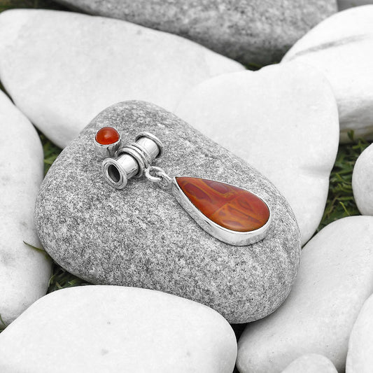 Natural Noreena Jasper & Carnelian Pendant P-1337 SDP127135