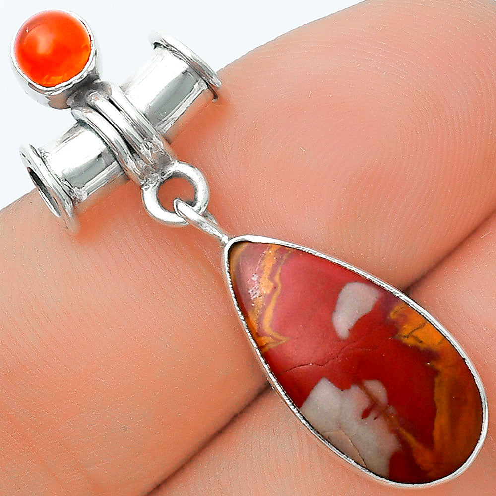 Natural Noreena Jasper & Carnelian Pendant P-1337 SDP127137