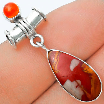 Natural Noreena Jasper & Carnelian Pendant P-1337 SDP127137