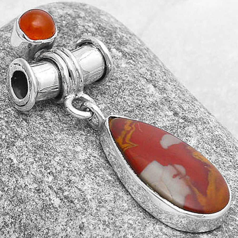 Natural Noreena Jasper & Carnelian Pendant P-1337 SDP127137