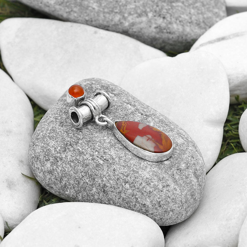 Natural Noreena Jasper & Carnelian Pendant P-1337 SDP127137