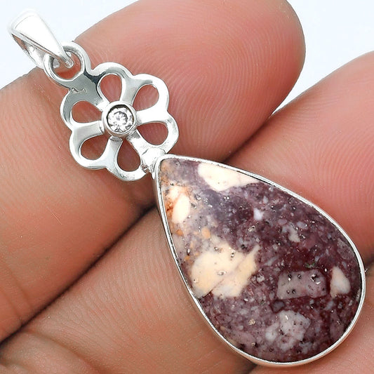 Wild Horse Jasper & White Quartz Pendant P-1634 SDP127169