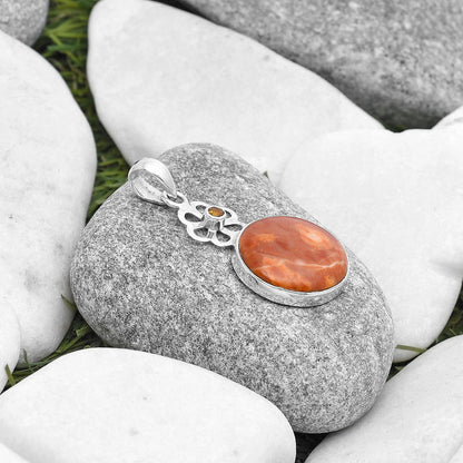 Natural Mookaite & Citrine Pendant P-1634 SDP127180