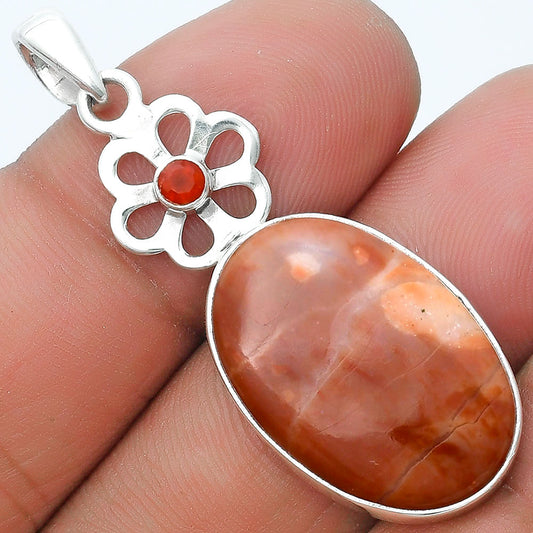 Natural Mookaite & Carnelian Pendant P-1634 SDP127198