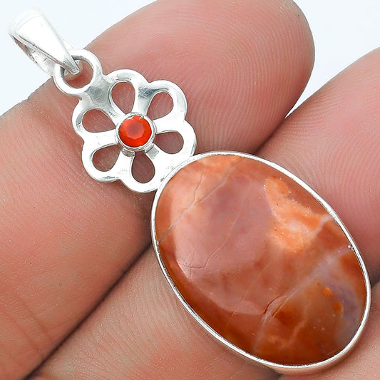 Natural Mookaite & Carnelian Pendant P-1634 SDP127199