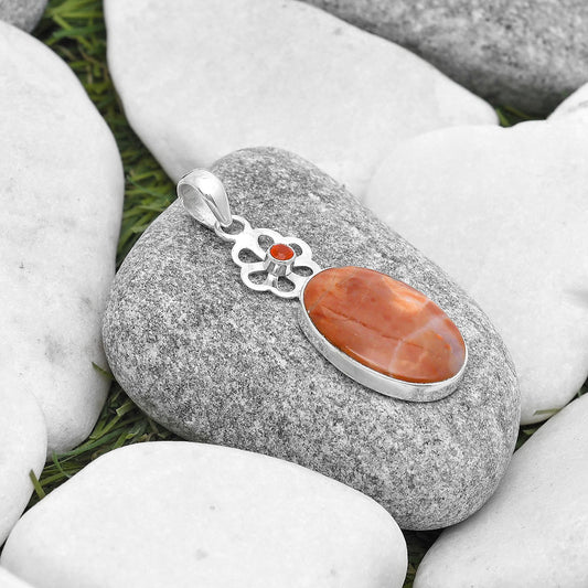 Natural Mookaite & Carnelian Pendant P-1634 SDP127199