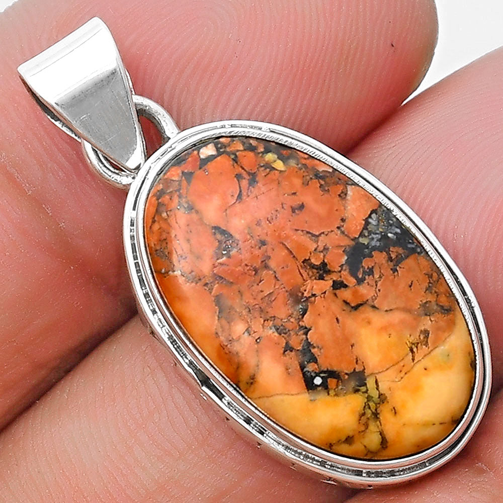 Natural Maligano Jasper - Indonesia Pendant P-1134 SDP127203