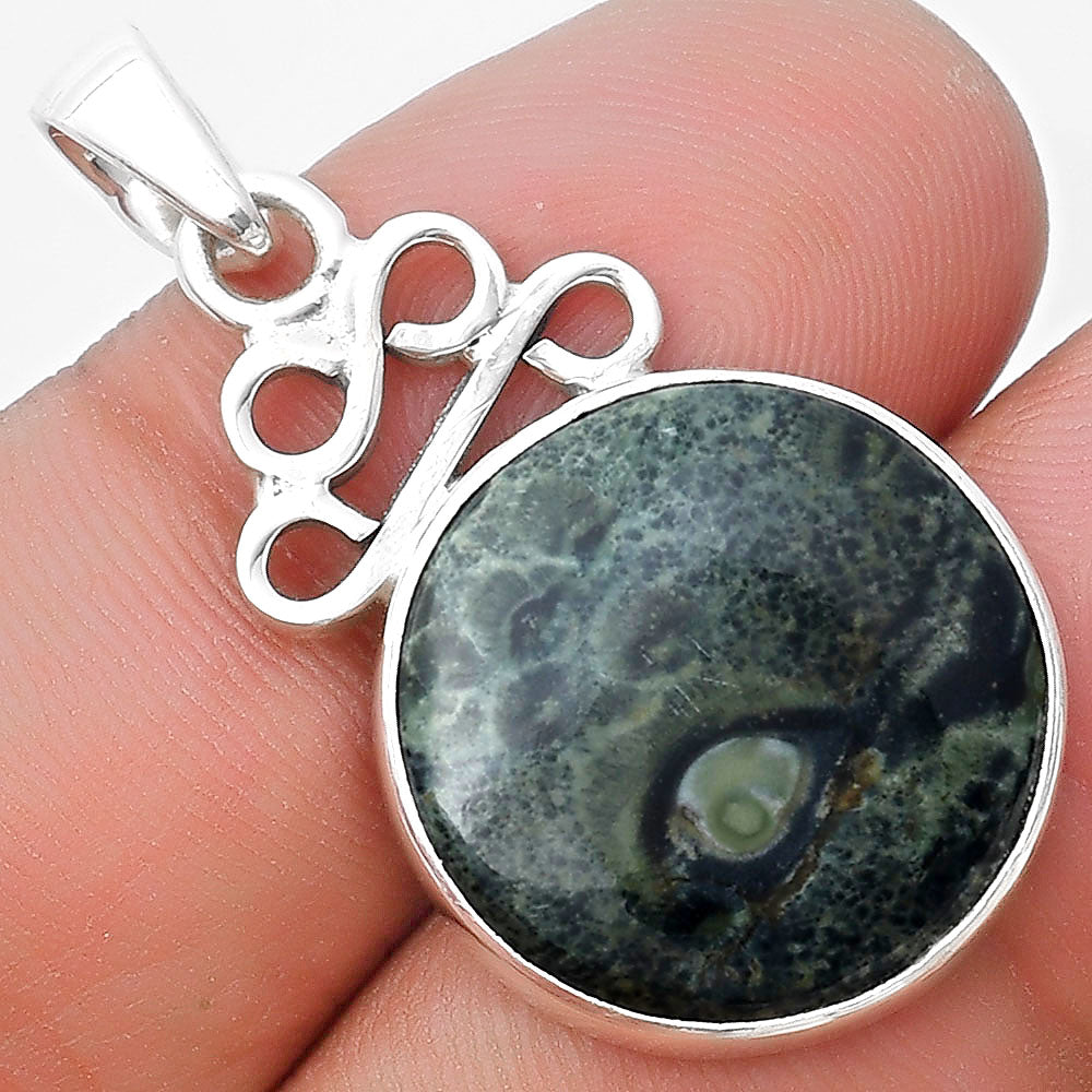 Natural Star Galaxy Jasper Pendant P-1554 SDP127260