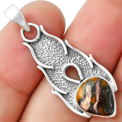Natural Indian Blanket Jasper Pendant P-1400 SDP127276