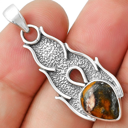 Natural Indian Blanket Jasper Pendant P-1400 SDP127279