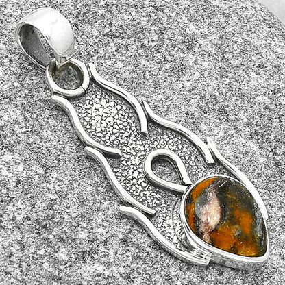 Natural Indian Blanket Jasper Pendant P-1400 SDP127279