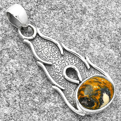 Natural Indian Blanket Jasper Pendant P-1400 SDP127283