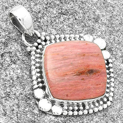 Natural Pink Tulip Quartz Pendant P-1677 SDP127316