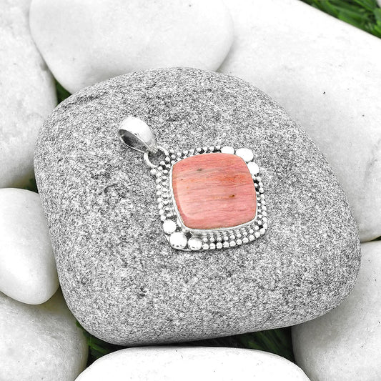 Natural Pink Tulip Quartz Pendant P-1677 SDP127323