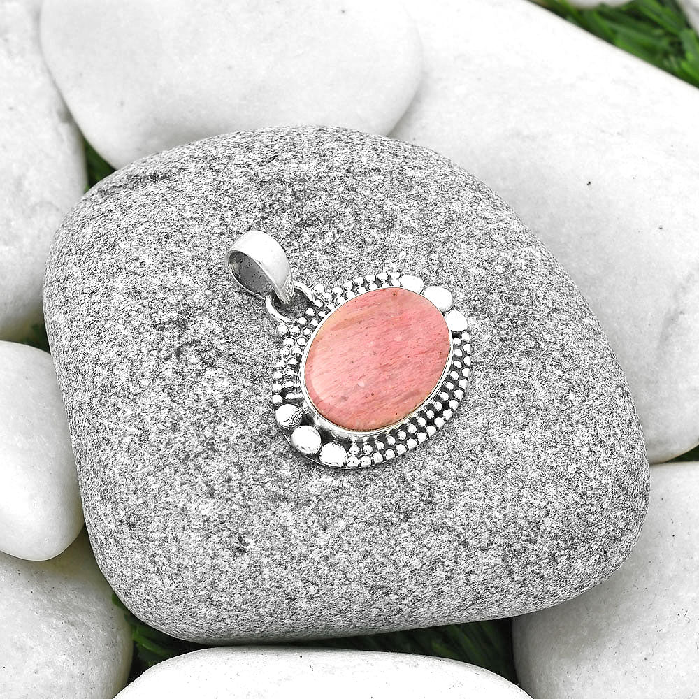Natural Pink Tulip Quartz Pendant P-1677 SDP127331