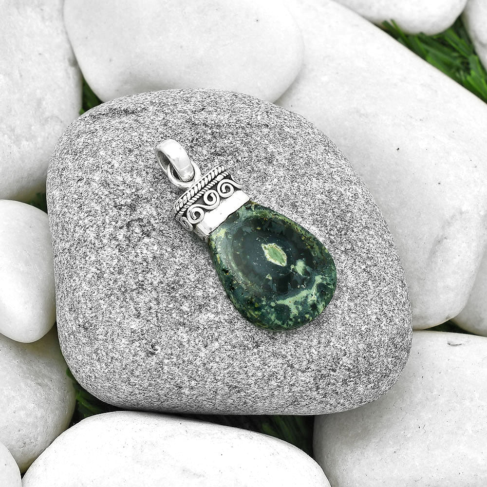 Natural Star Galaxy Jasper Pendant P-1331 SDP127343