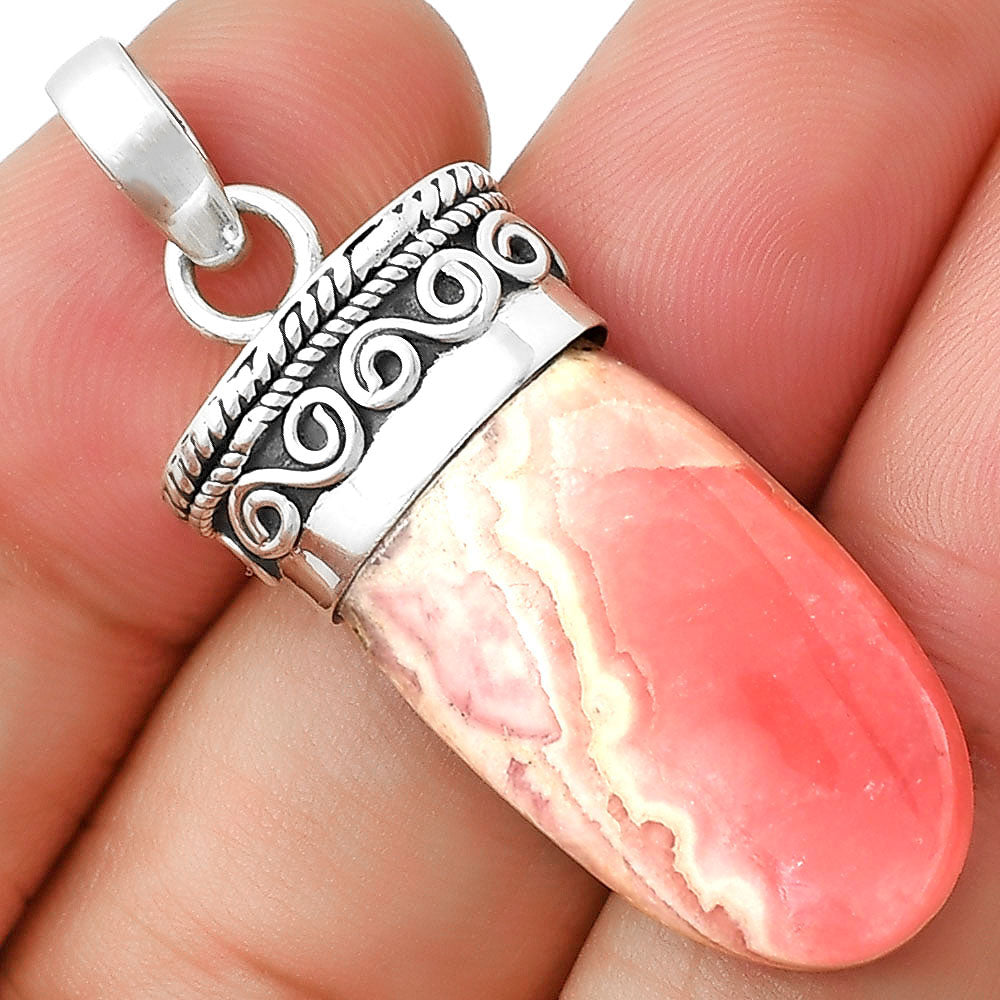 Natural Rhodochrosite Argentina Pendant P-1331 SDP127345