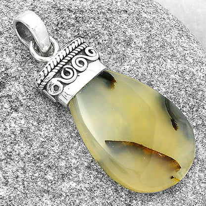 Natural Montana Agate - USA Pendant P-1331 SDP127361