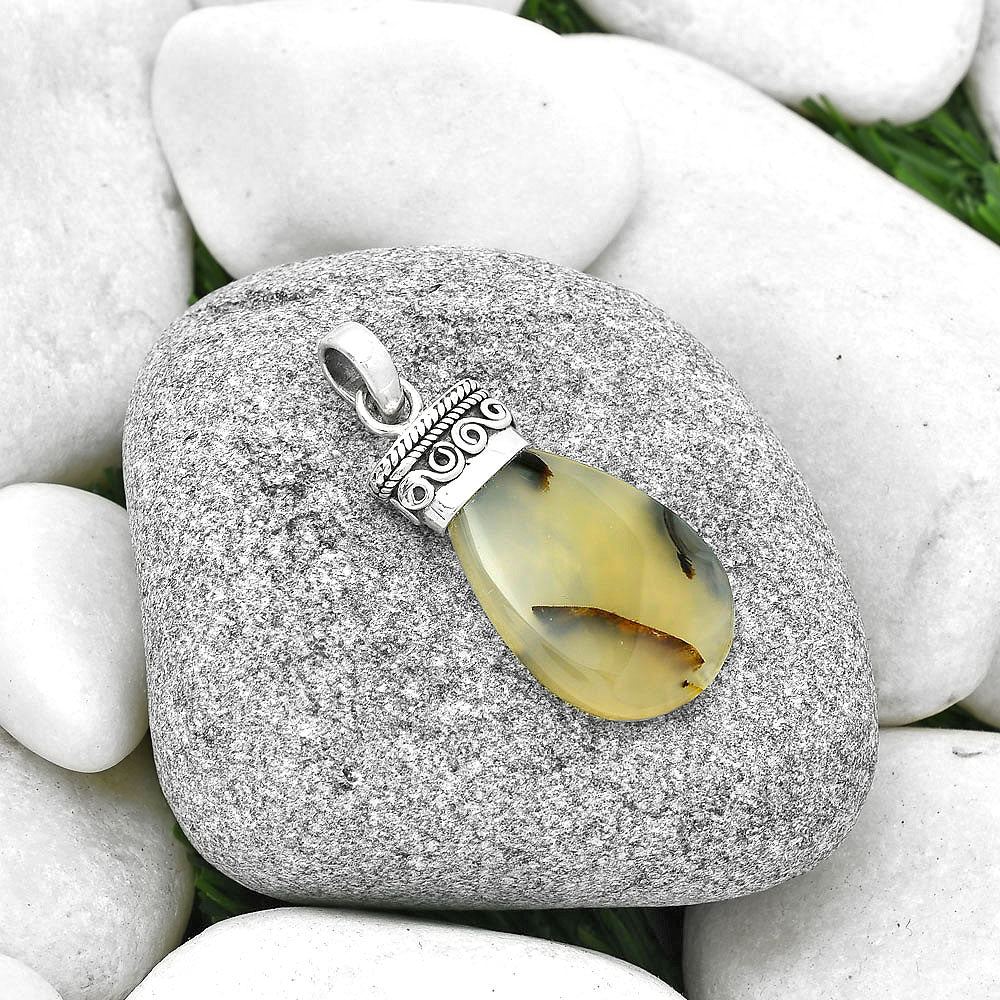 Natural Montana Agate - USA Pendant P-1331 SDP127361