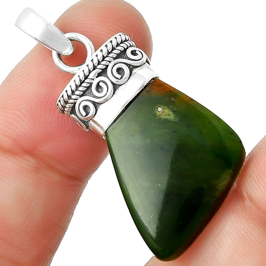 Natural Chrome Chalcedony Pendant P-1331 SDP127368