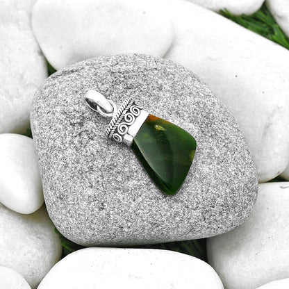 Natural Chrome Chalcedony Pendant P-1331 SDP127368