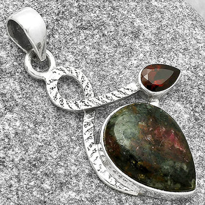 Natural Russian Eudialyte & Garnet Pendant P-1111 SDP127428