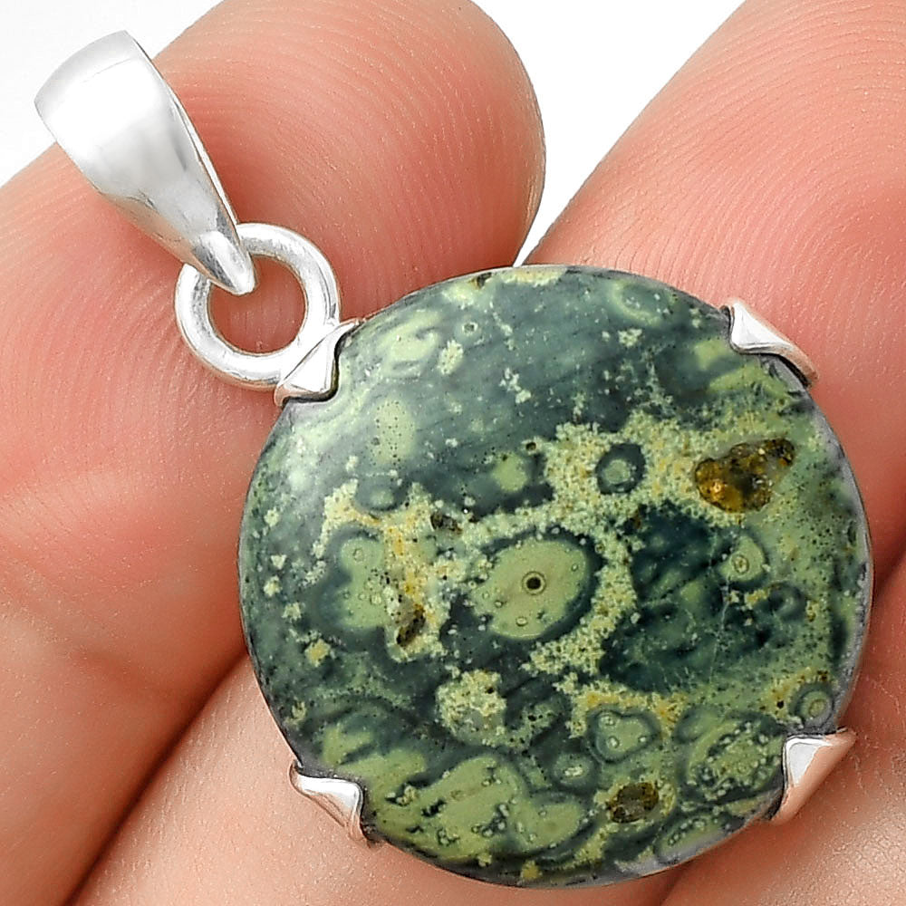 Natural Star Galaxy Jasper Pendant P-1548 SDP127455