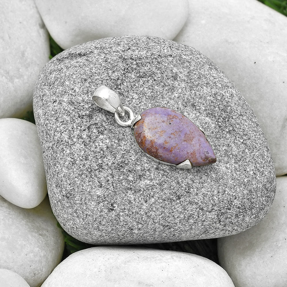 Natural Lavender Jade Pendant P-1548 SDP127456
