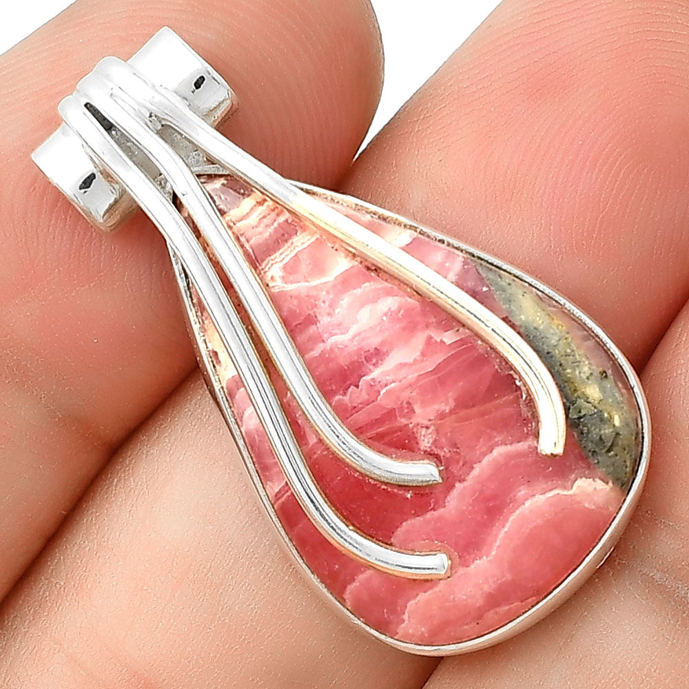 Natural Rhodochrosite Argentina Pendant P-1675 SDP127466
