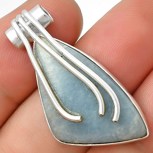 Natural Angelite Pendant P-1675 SDP127470