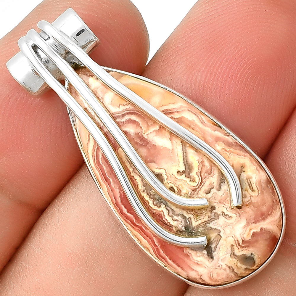Natural Rhodochrosite Argentina Pendant P-1675 SDP127479