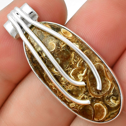 Natural Turtella Jasper - USA Pendant P-1675 SDP127480