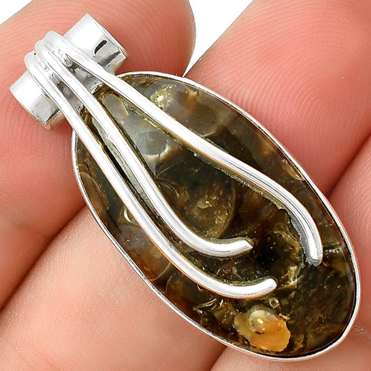 Natural Turtella Jasper - USA Pendant P-1675 SDP127482
