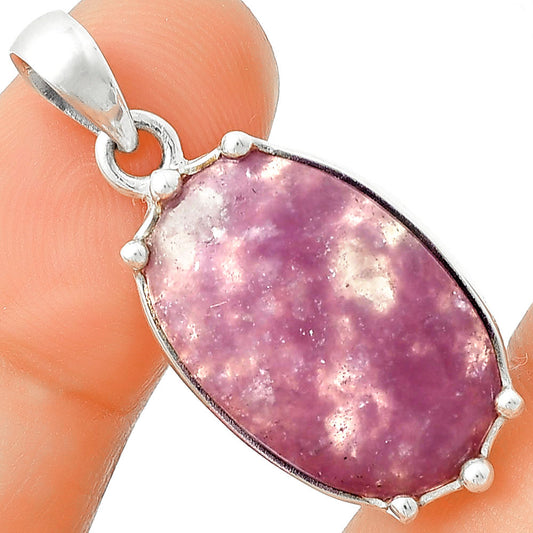 Natural Purple Lepidolite Pendant P-1349 SDP127519