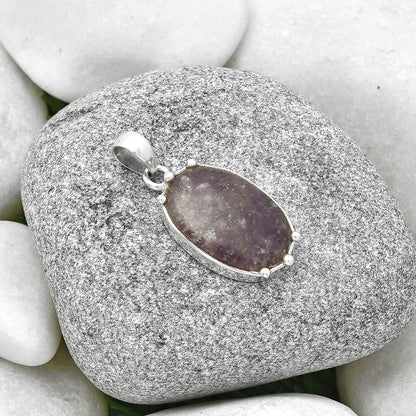 Natural Purple Lepidolite Pendant P-1349 SDP127519