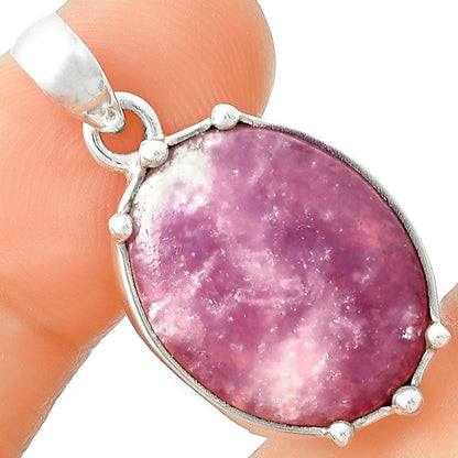 Natural Purple Lepidolite Pendant P-1349 SDP127521