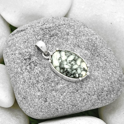 Natural Pinolith Stone Pendant P-1349 SDP127522