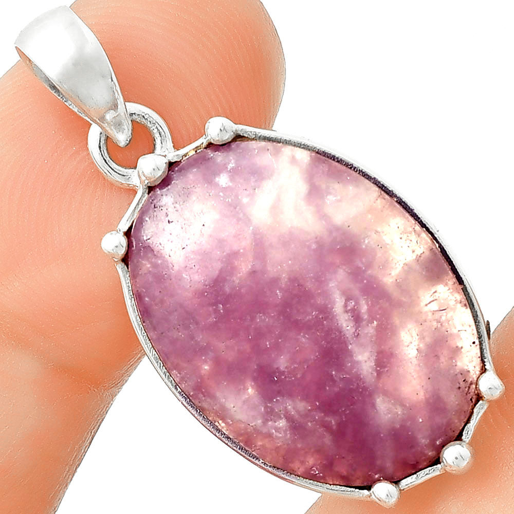 Natural Purple Lepidolite Pendant P-1349 SDP127523
