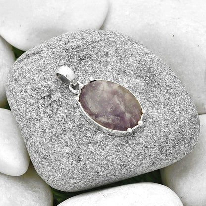 Natural Purple Lepidolite Pendant P-1349 SDP127523
