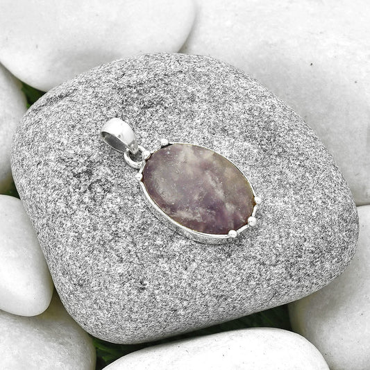 Natural Purple Lepidolite Pendant P-1349 SDP127523