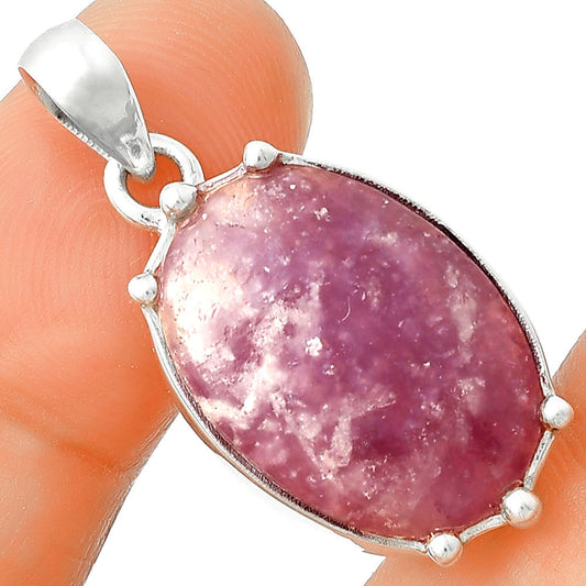Natural Purple Lepidolite Pendant P-1349 SDP127526